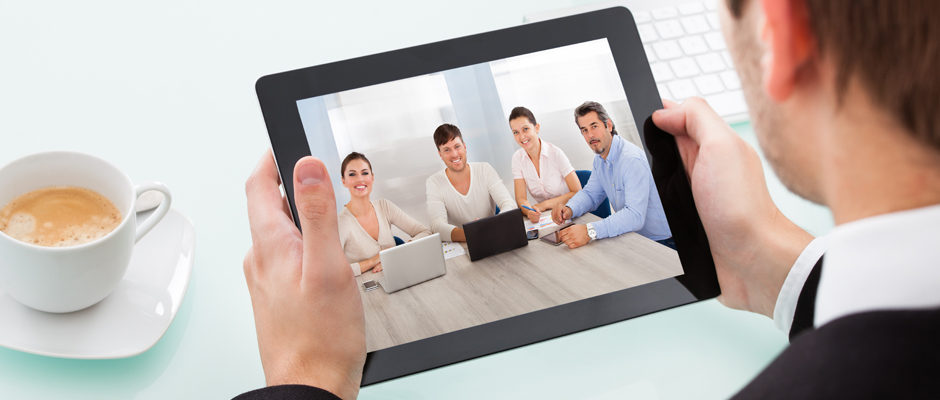 Businessman Holding Digital Tablet